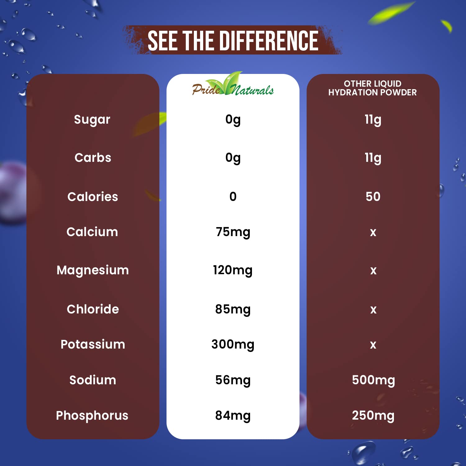 Electrolyte Powder - Refreshing Workout Recovery Electrolytes, Sugar Free, Gluten Free Pride Naturals, Inc