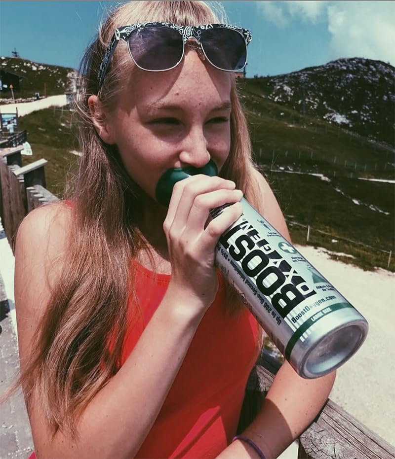 Boost Oxygen Supplemental Oxygen to Go | All-Natural Respiratory Support for Health, Wellness Boost Oxygen