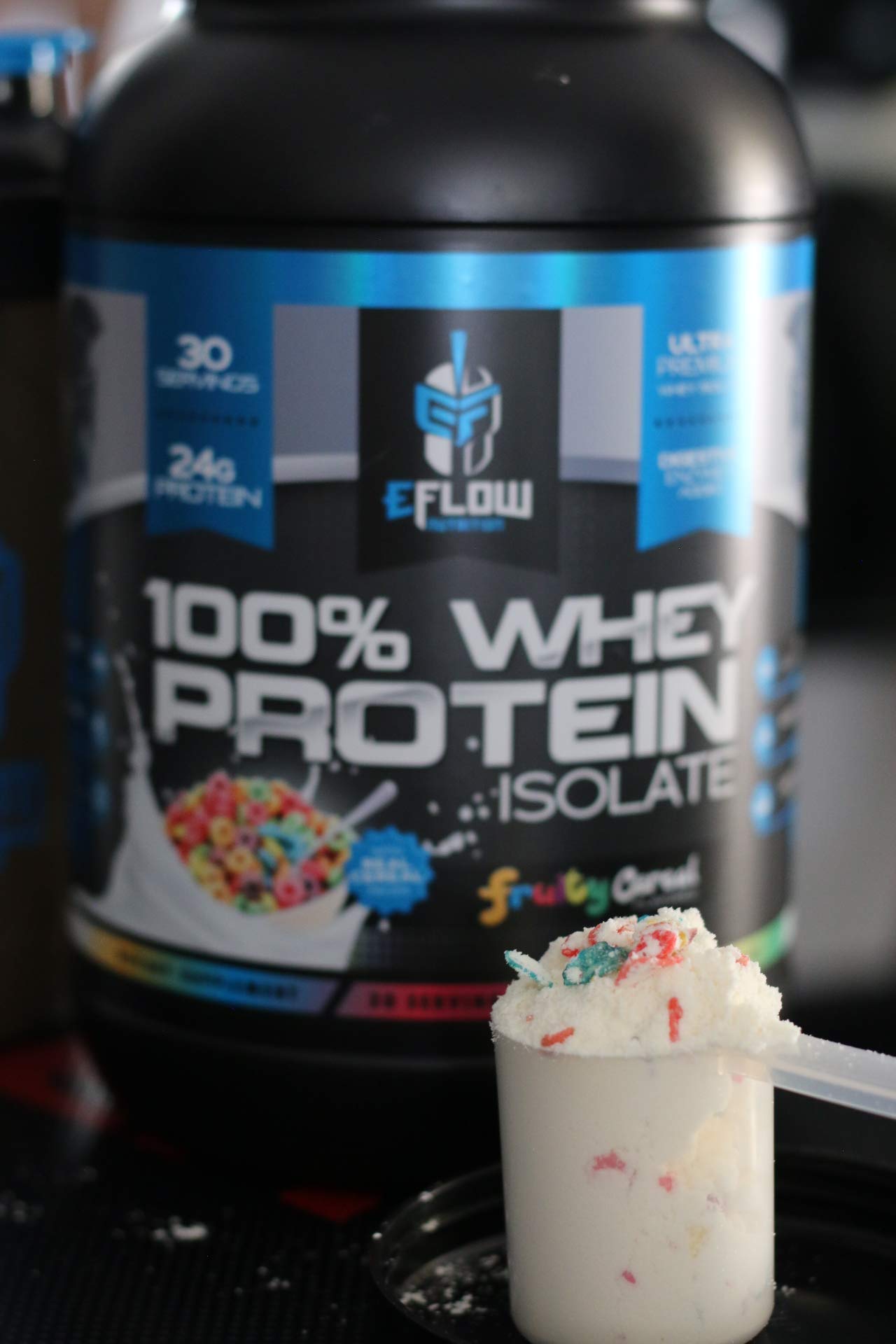 eFlow Nutrition 100% Whey Protein Isolate - Gluten & Lactose-Free Digestive Enzymes eFlow Nutrition