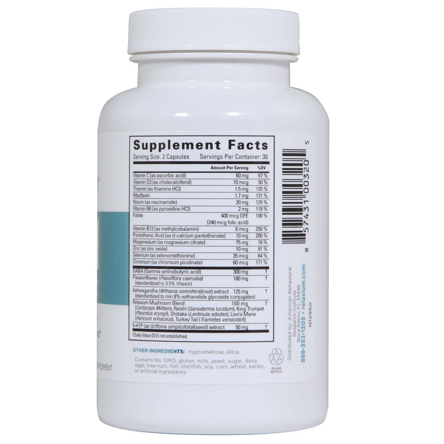 Relaxium Calm, Non-Habit Forming, Stress & Mood Support Supplement Relaxium