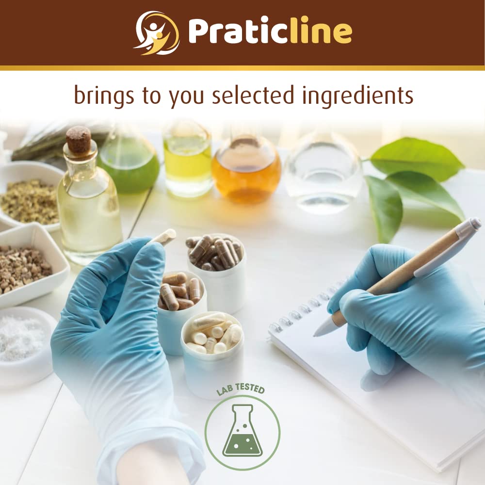 PRATIC LINE Ashwagandha Capsules 3,000 mg - 120 Vegan Cap Made with Organic PRATIC LINE