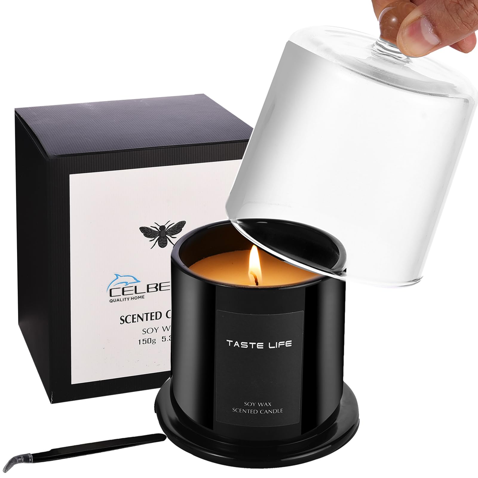 CELBERENA Scented Candles, Soy Candles for Home Scented, Lavender Vanilla Candles - Aromatherapy Candles