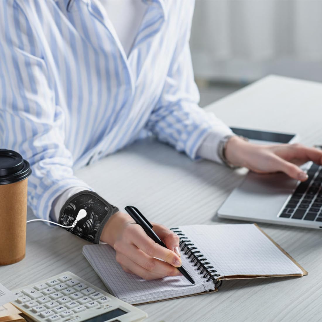 Grounding Wristband Wrist Straps for Therapy Floral Grounding Magnetic Wristband LAXVAPIU