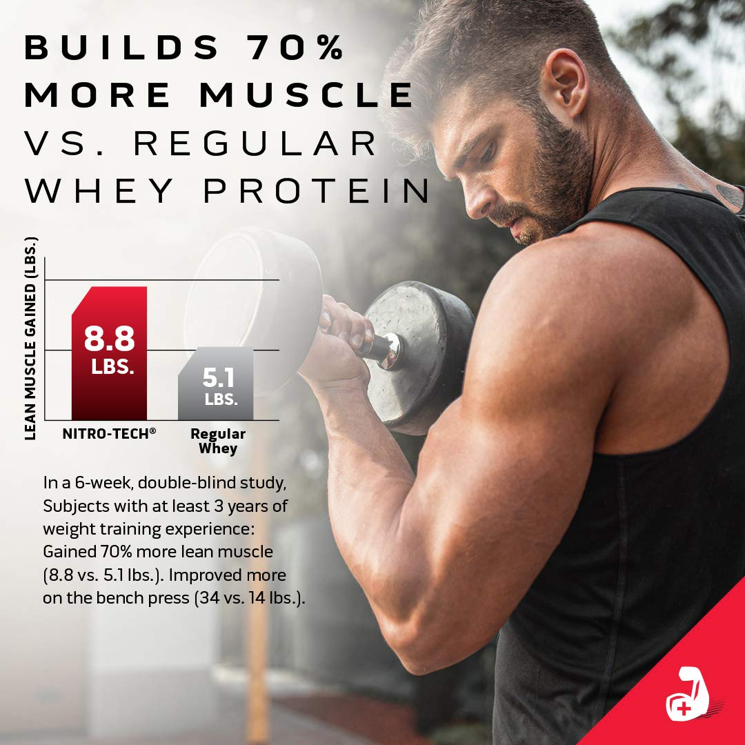 Muscletech Whey Protein Powder (Milk Chocolate, 10 Pound) - Nitro-Tech Muscle Building MuscleTech