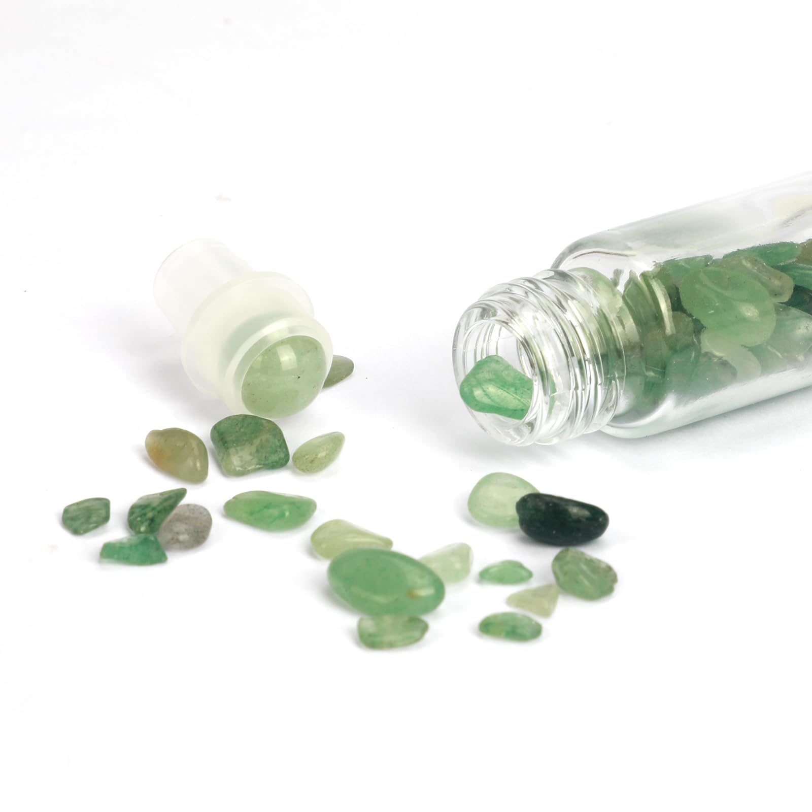 Padime 2 pcs | Premium Set | Real Jade Gua Sha Tool for Facial Skin Care + Glass Bottle for Your Oil Padimë