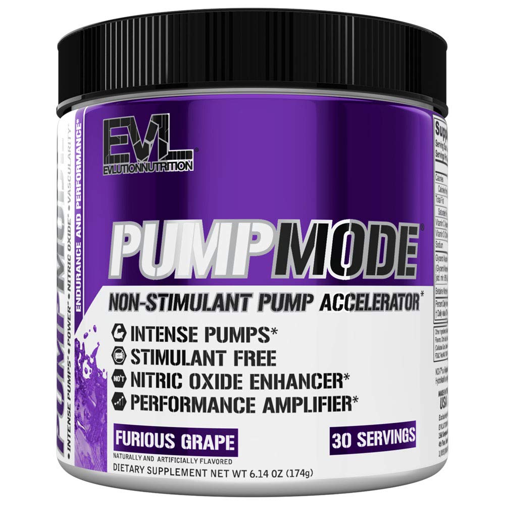 EVL PumpMode Nitric Oxide Supplement - Nitric Oxide Booster Pump Pre Workout Powder
