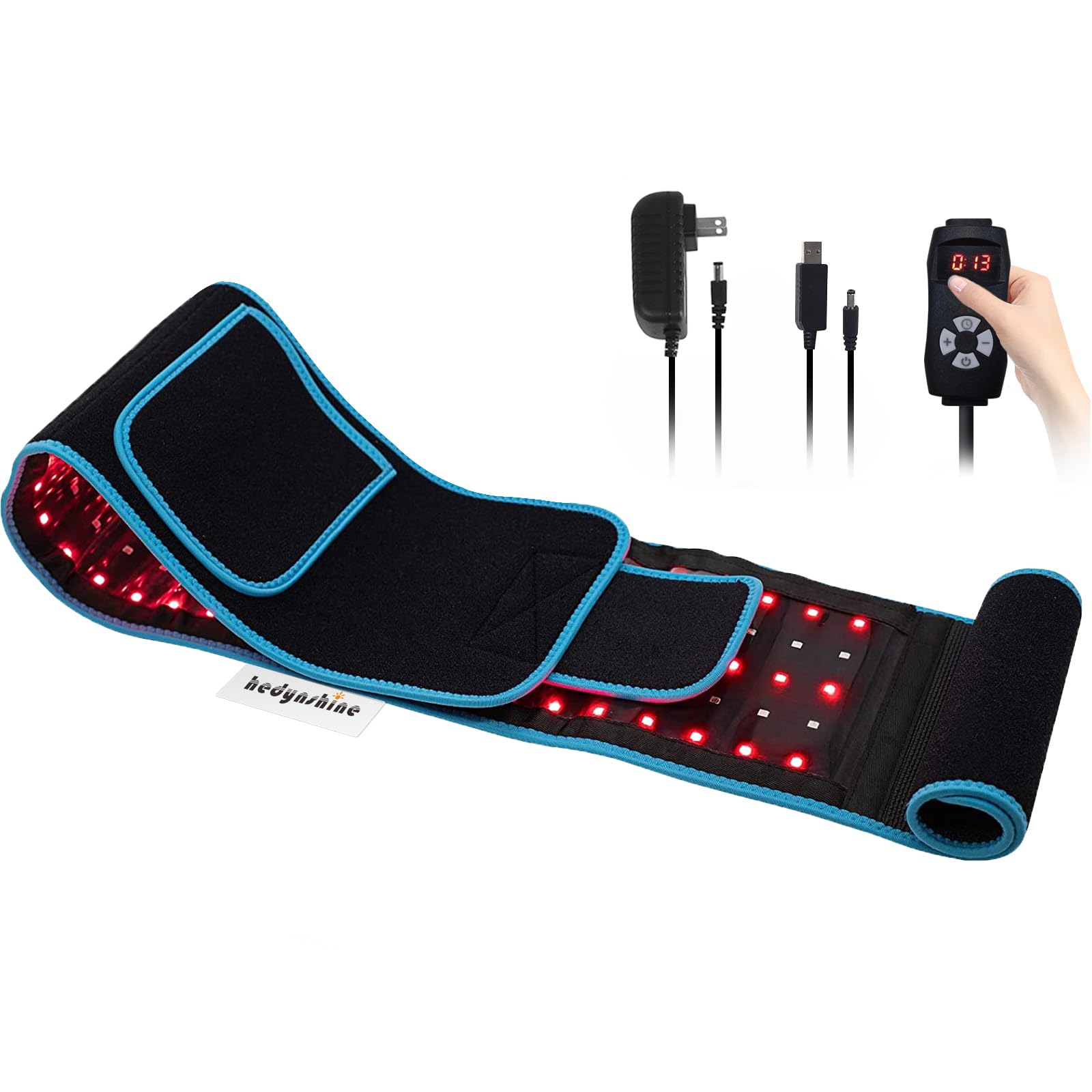 Red Light Therapy Belt, 660&850nm 3 -in-1 Big Chips Near Infrared Therapy Wrap for Body 