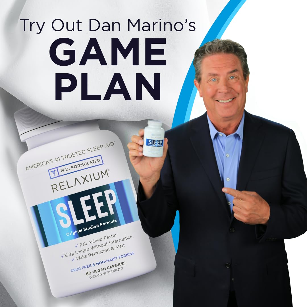 Relaxium Sleep Aid, 30-Day Supply, Dietary Supplement for Better Sleep Relaxium