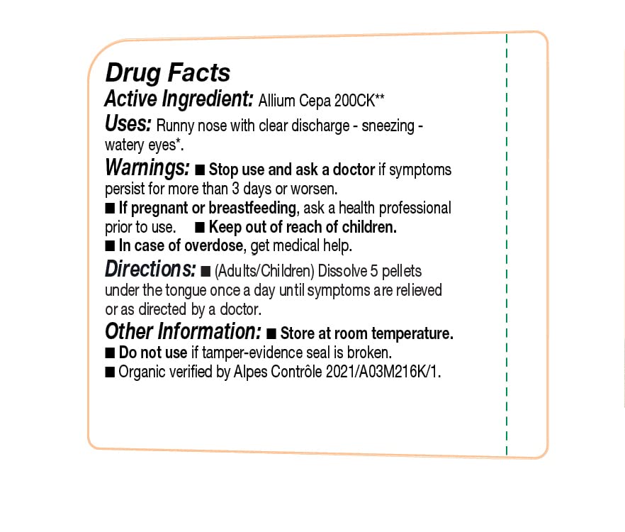 OLLOIS Allium Cepa 200ck Organic & Lactose-Free Homeopathic Medicine, 80 Pellets (Pack of 1) OLLOÏS