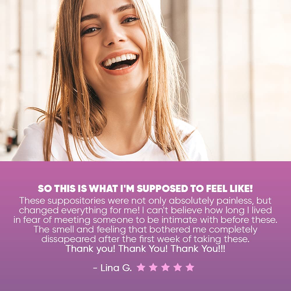 Seroflora Boric Acid Vaginal Suppositories - Promotes Vaginal pH Balance and Odor Control Seroflora