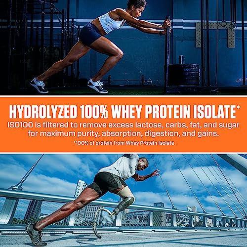 Dymatize ISO100 Hydrolyzed 100% Whey Isolate Protein Powder in Dunkin' Cappuccino Dymatize