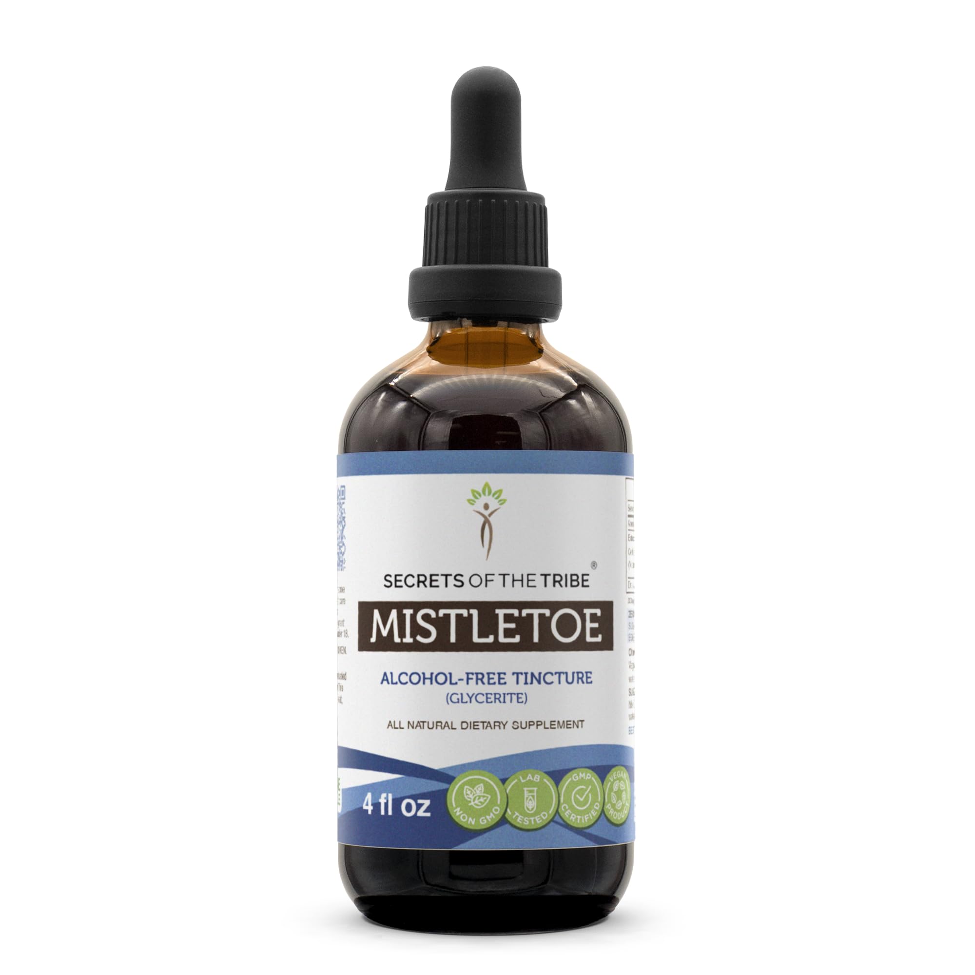 Secrets of the Tribe Mistletoe Tincture Alcohol-Free Liquid Extract, Mistletoe