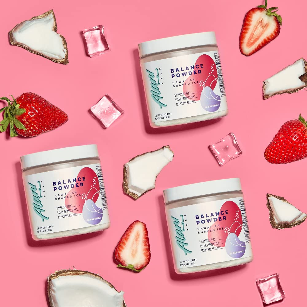 Alani Nu Balance Powder Hawaiian Shaved ICE | Supplement for Women | Hormonal Supp Alani Nu