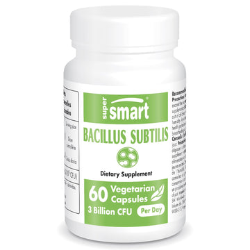 Supersmart - Bacillus Subtilis 3 Billion CFU per Day (High Potency) - Spore Probiotic 