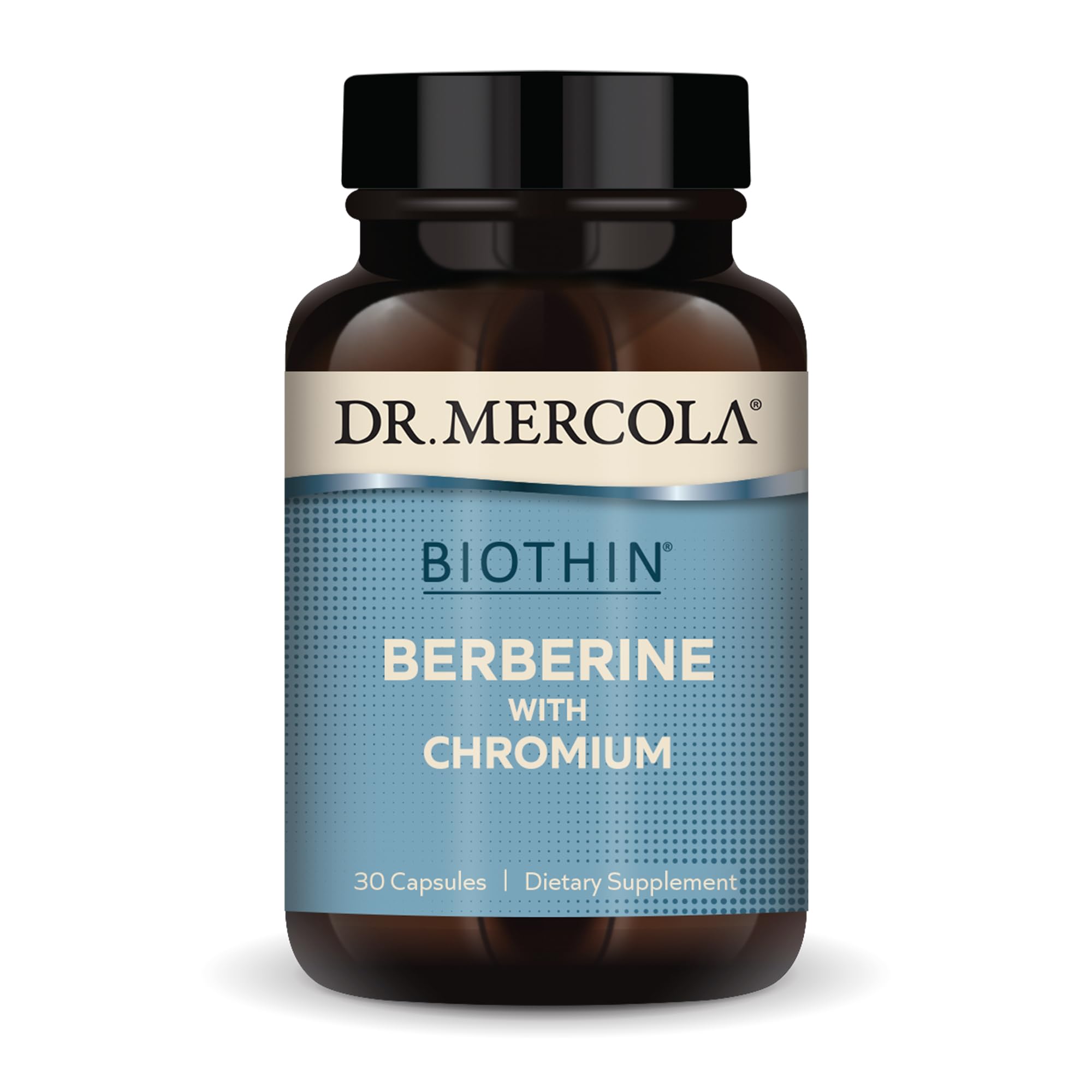 Dr. Mercola Biothin Berberine with Chromium, 30 Servings (30 Capsules), Dietary Supplement
