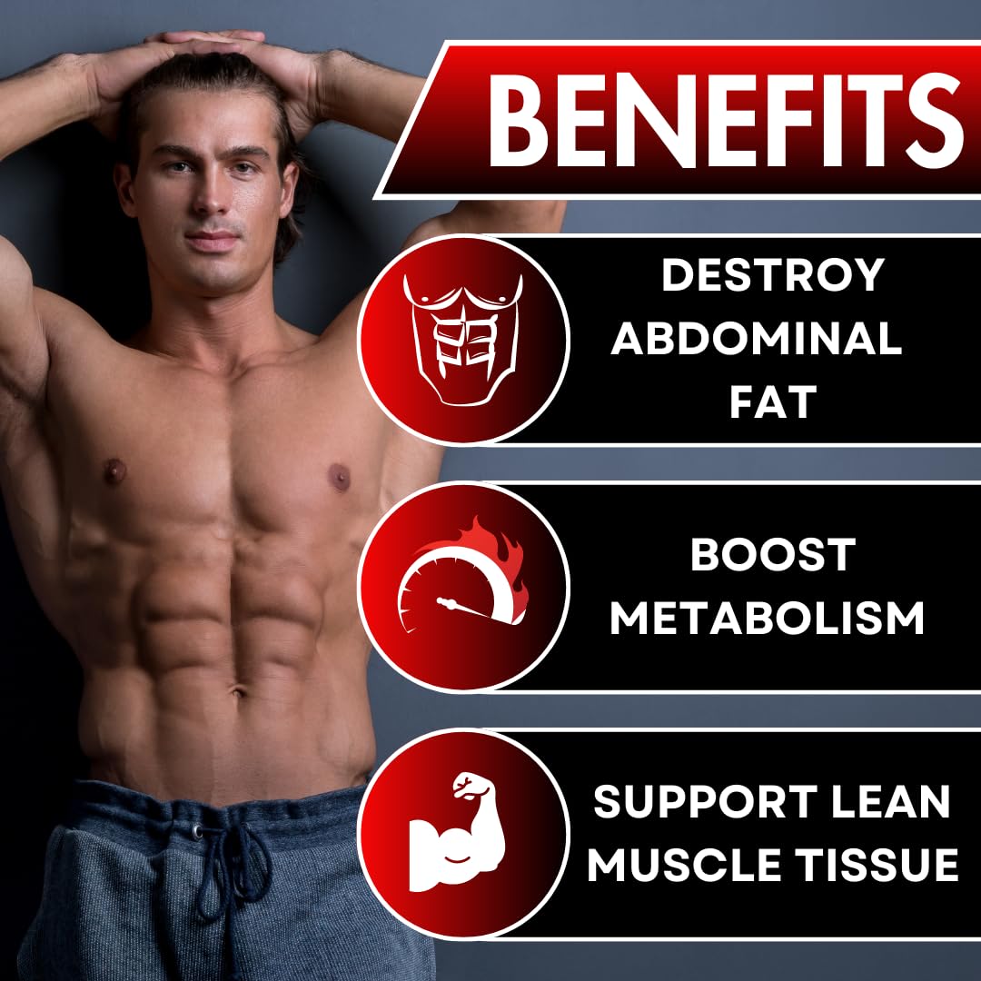 UNALTERED Belly Fat Burner for Men - Lose Belly Fat, Tighten Abs, Support Lean Muscle UNALTERED