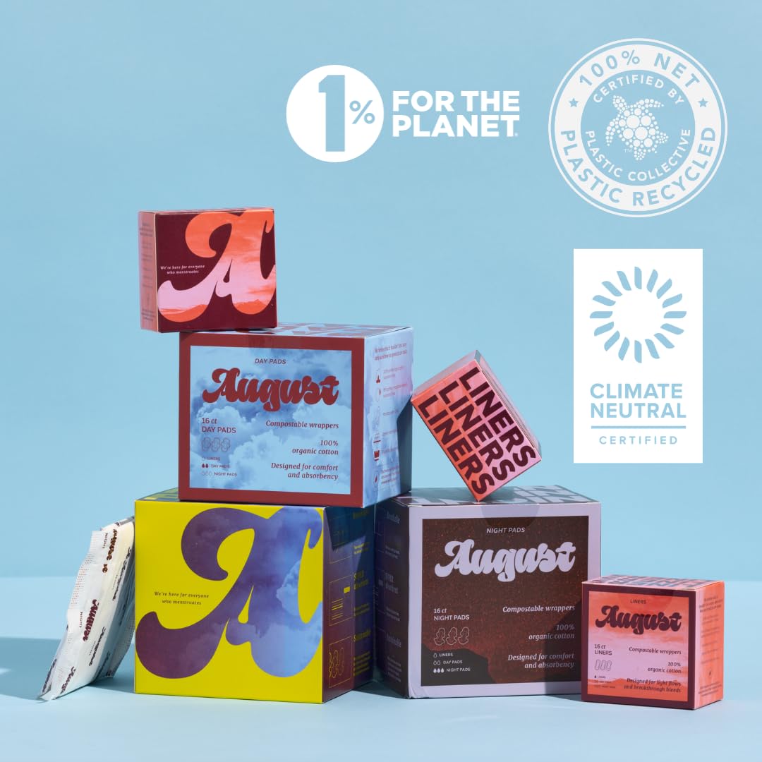 August Organic Tampons, Regular and Super Absorbency, BPA Free Long Applicators, Toxin Free August
