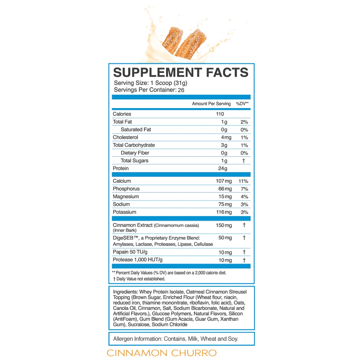 eFlow Nutrition 100% Whey Protein Isolate - Lactose-Free Digestive Enzymes Added eFlow Nutrition