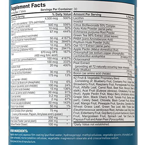 Dr. Tobias Adult Multivitamin for Women & Men, Energy & Immune Support from 42 Fruits Dr. Tobias