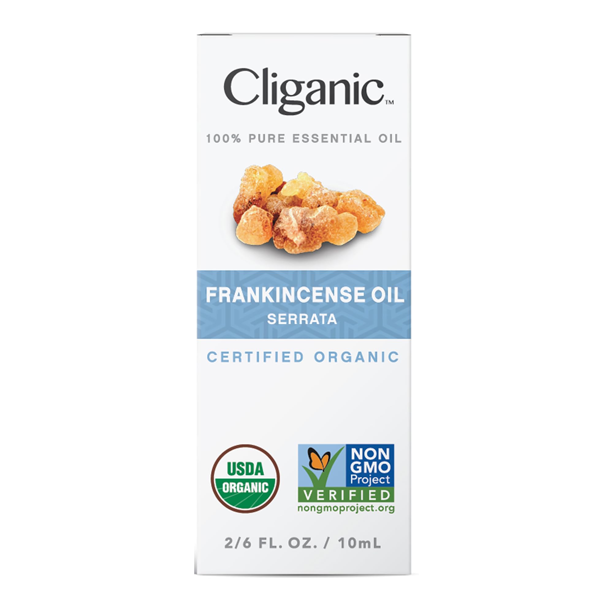 Cliganic USDA Organic Frankincense Essential Oil - Boswellia Serrata, 100% Pure Natural Undiluted Cliganic