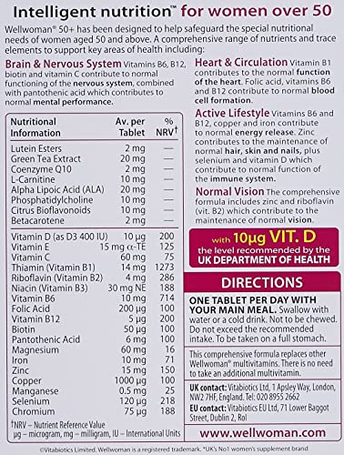 Vitabiotics Wellwoman 50+, 30 Tablets, Pack of 1 Vitabiotics
