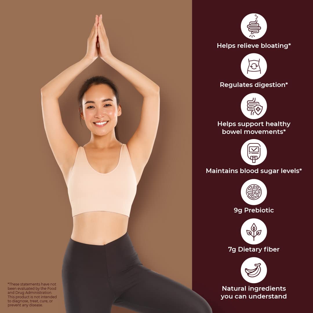 Boost Biome Fiber Supplement Organic Super Greens Powder – Supports Bloating Relief Boost Biome