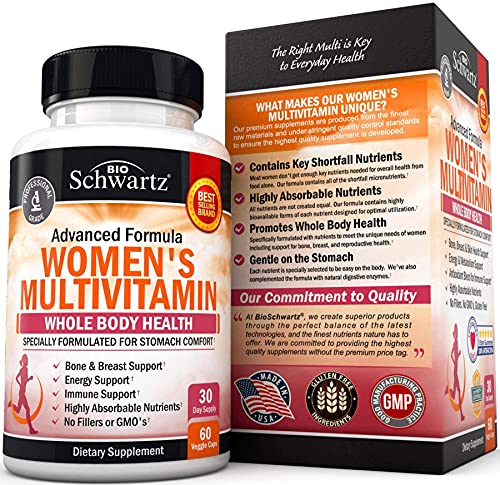 Multivitamin for Women with Vitamin D3 - Multivitamins for Bone Breast Skin Joint BioSchwartz