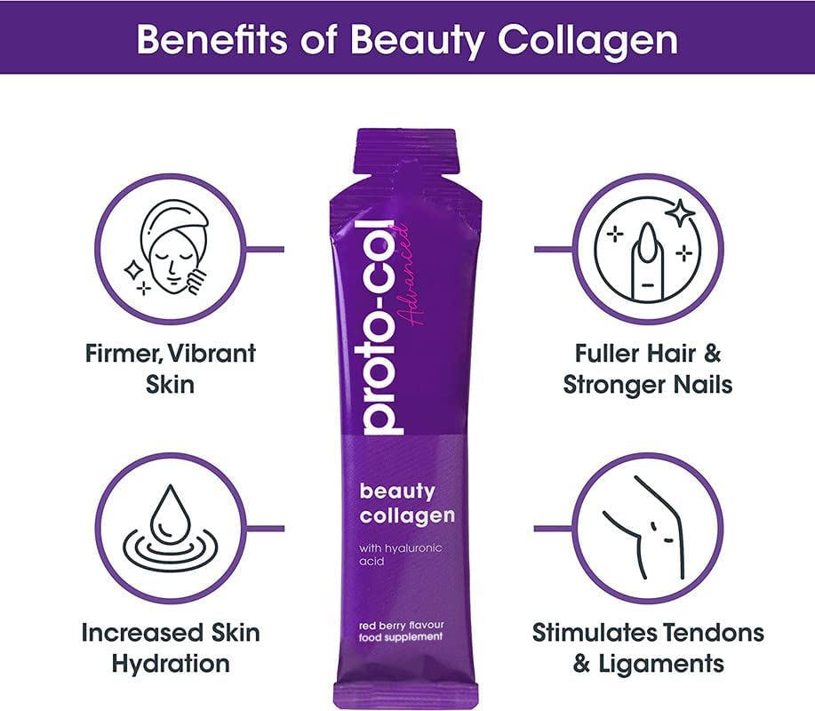 Proto-Col Beauty Collagen Supplements for Women - 10,000mg Bovine Collagen Proto-Col