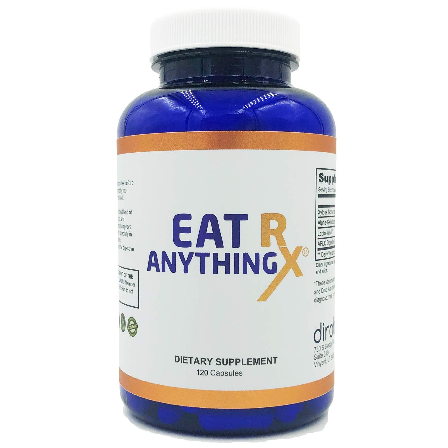 Dirobi Eat Anything Rx Xylose Isomerase Supplement, Digestive Enzymes for Fructose 