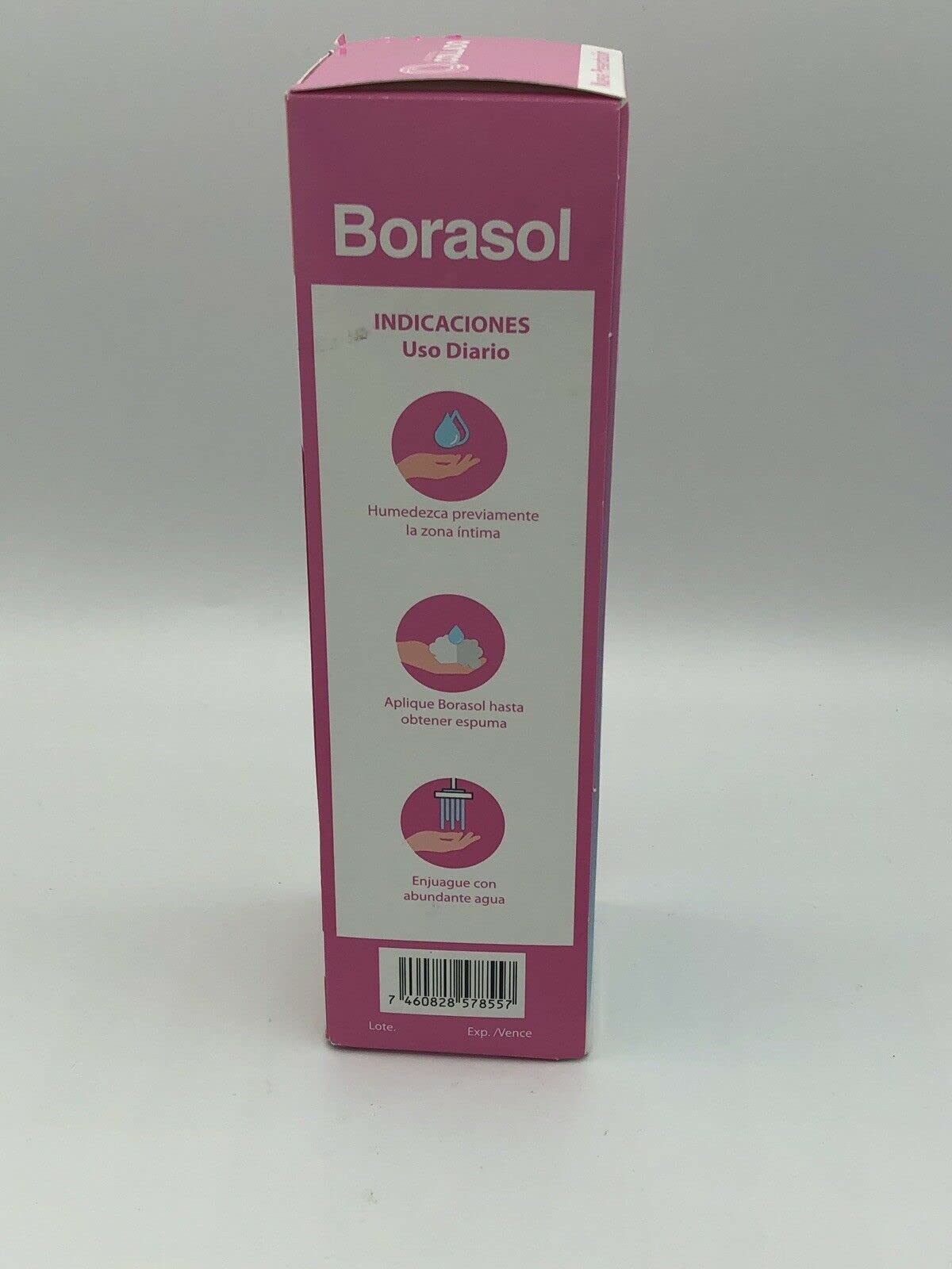 JEANNETTE Borasol Liquid Antiseptic Refreshing Femenine Wash 8 FL. Oz. (240ml) JEANNETTE