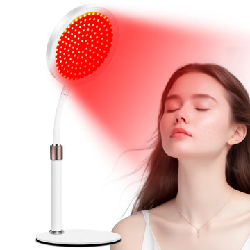 Red Light Lamp with Base, 660nm Red Light & 850nm Near Infrared Red Light Lamp with Timer