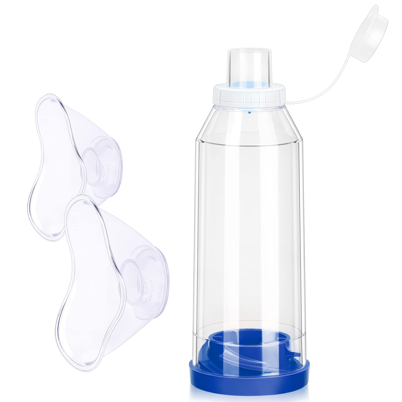 Fivepropy Handheld Spacer for Kids and Adults Includes Child Mask & Adult Blue Fivepropy