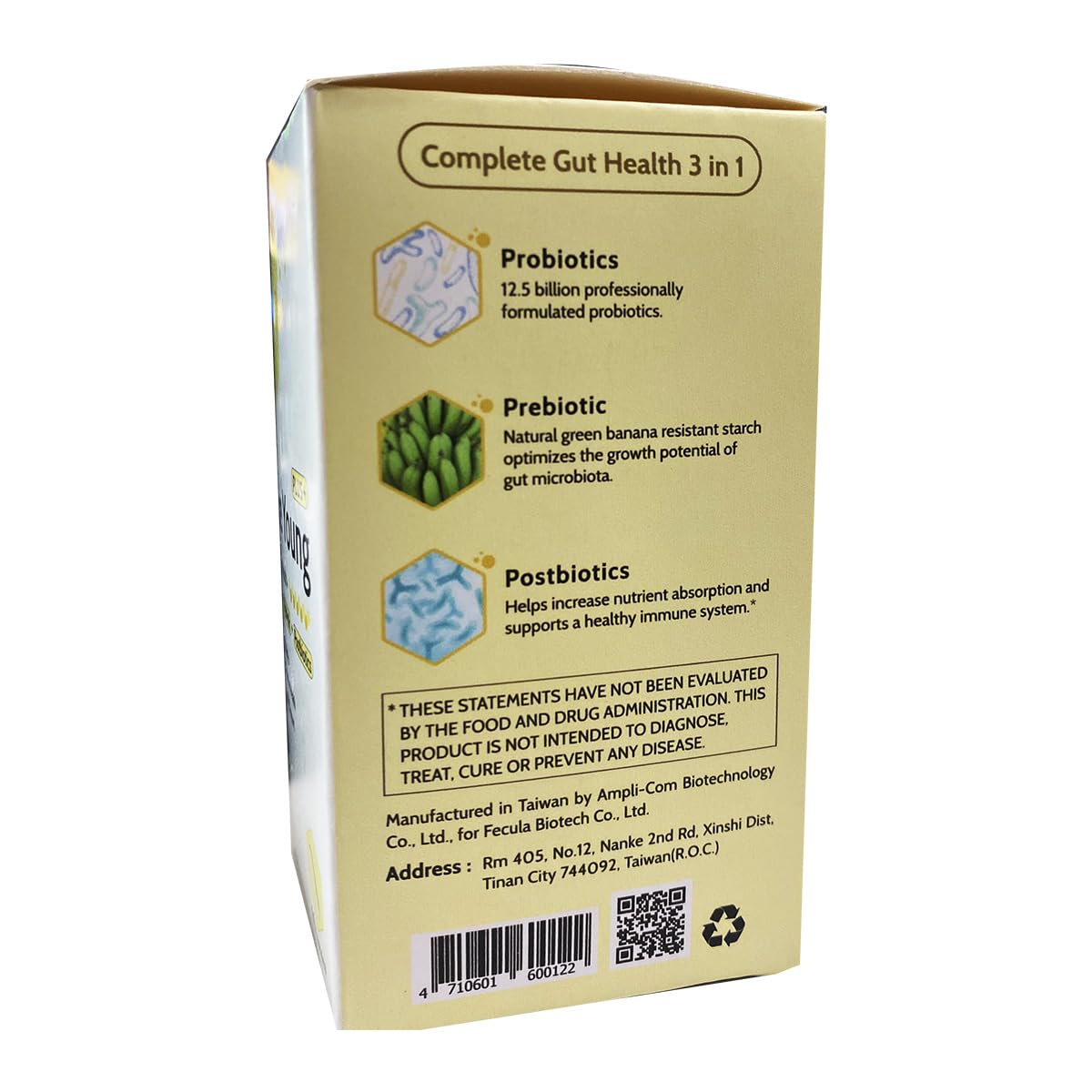 Fecula Biotech Superfood Resistant Starch,Prebiotics Supplement,Bifidobacterium longum Fecula Biotech