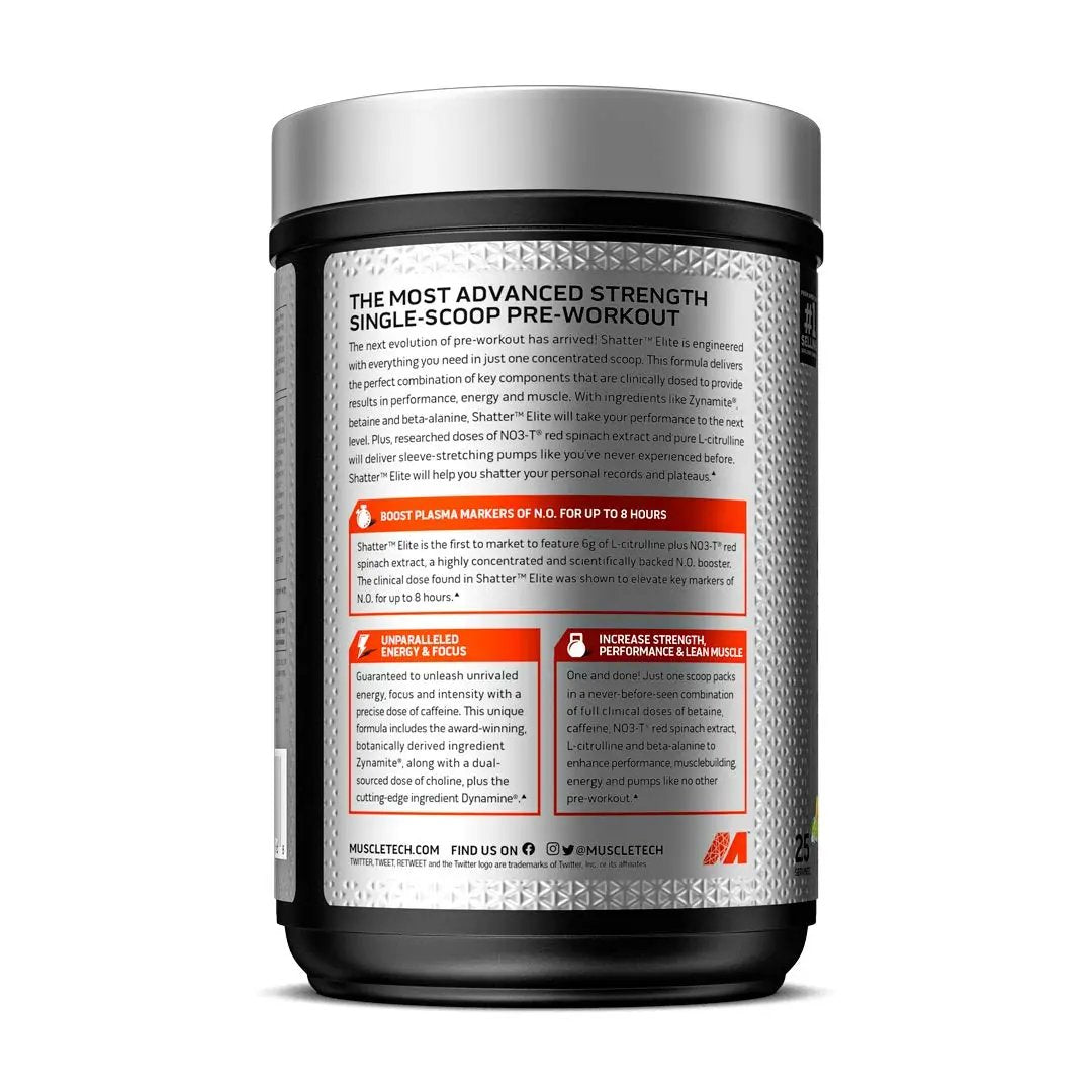 Pre Workout for Men & Women | MuscleTech Shatter Elite Pre-Workout | Preworkout Energy MuscleTech