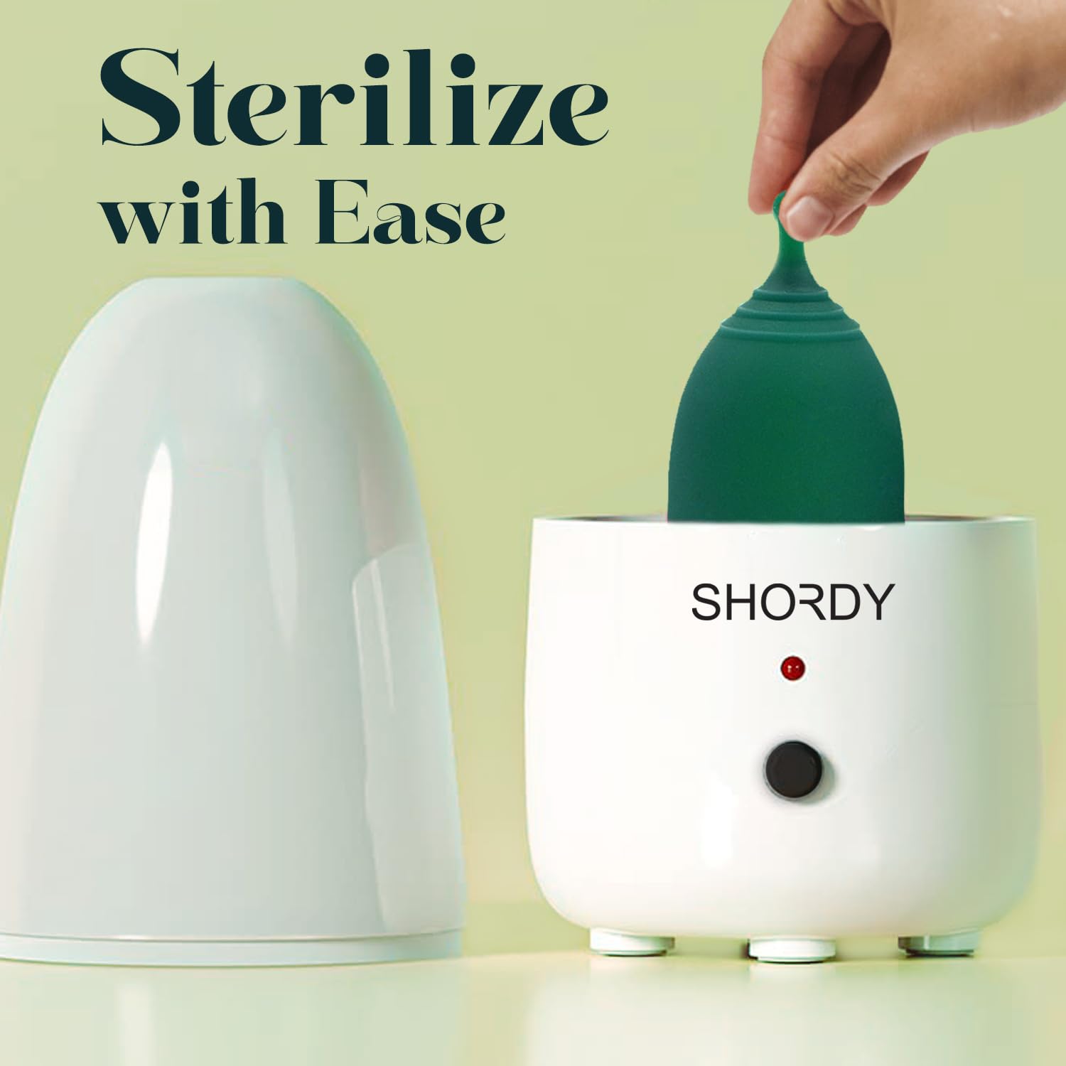 SHORDY Menstrual Cup and Steamer Sterilizer for Beginners Kit Set of 2 Period Cups (Small & Large) SHORDY
