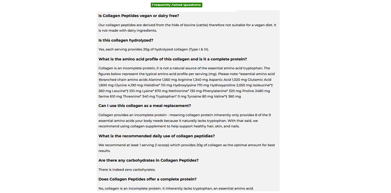 Orgain Hydrolyzed Collagen Peptides Powder, 20g Grass Fed Collagen - Hair, Skin, Nail Orgain