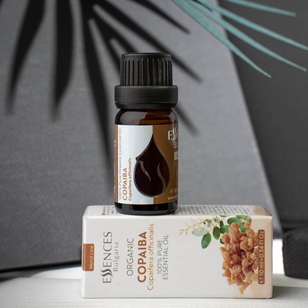 Essences Bulgaria Organic Copaiba Essential Oil 0.34 Fl Oz 10ml Copaifera officinalis - 100% Pure Natural Essences Bulgaria