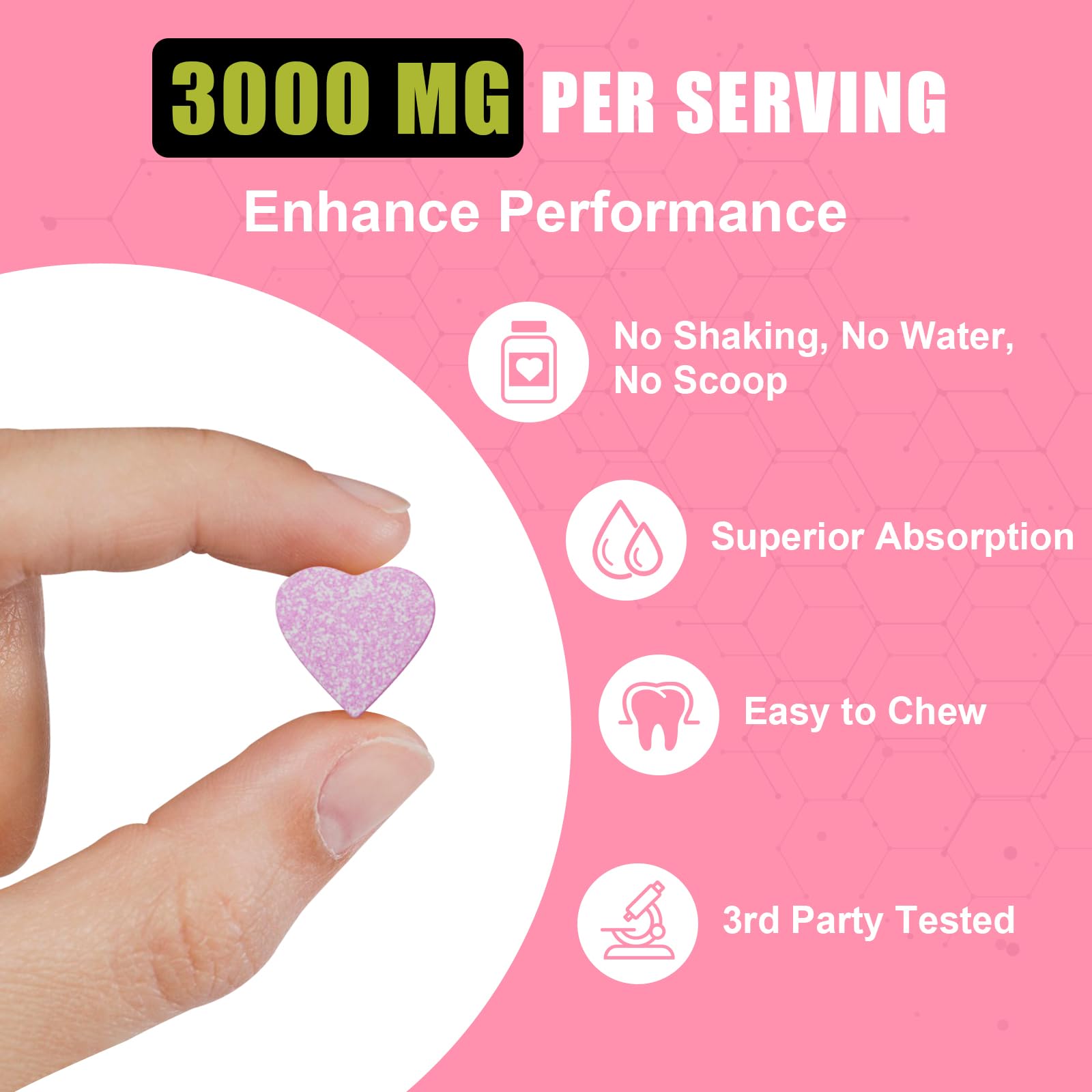 Creatine Monohydrate for Women, Creatine Supplement 3000mg, with Hydrolyzed Zeylamum