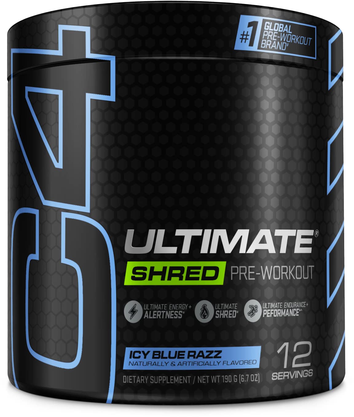 Cellucor C4 Ultimate Shred Pre Workout Powder, Fat Burner for Men & Women, Metabolism