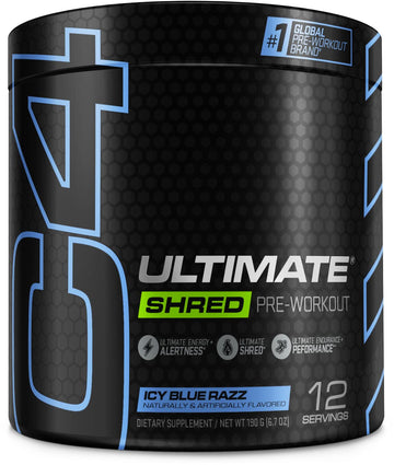 Cellucor C4 Ultimate Shred Pre Workout Powder, Fat Burner for Men & Women, Metabolism
