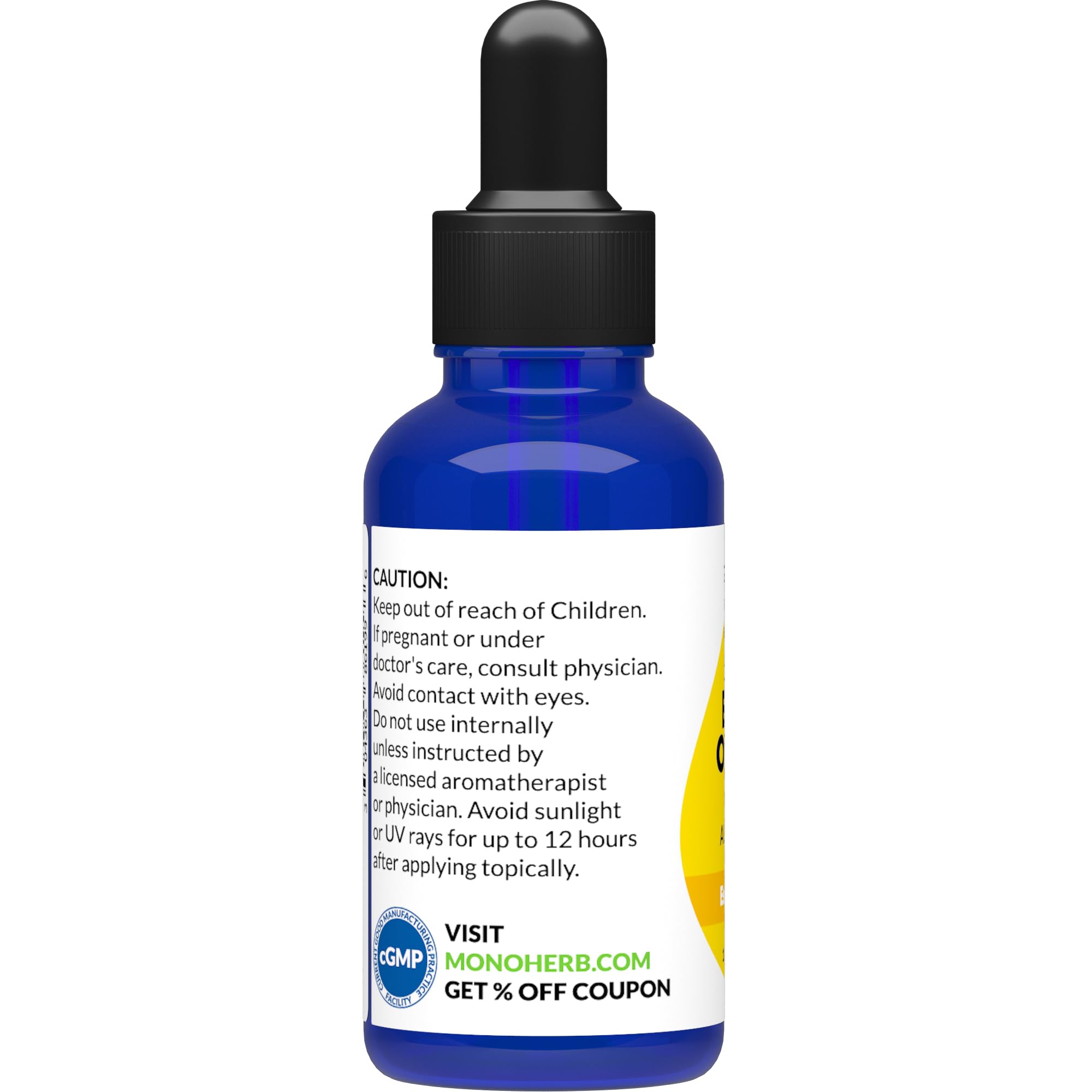 Bitter Orange Essential Oil 30 ml - 1 oz - Pure & Natural - with Pipette Dropper MONOHERB