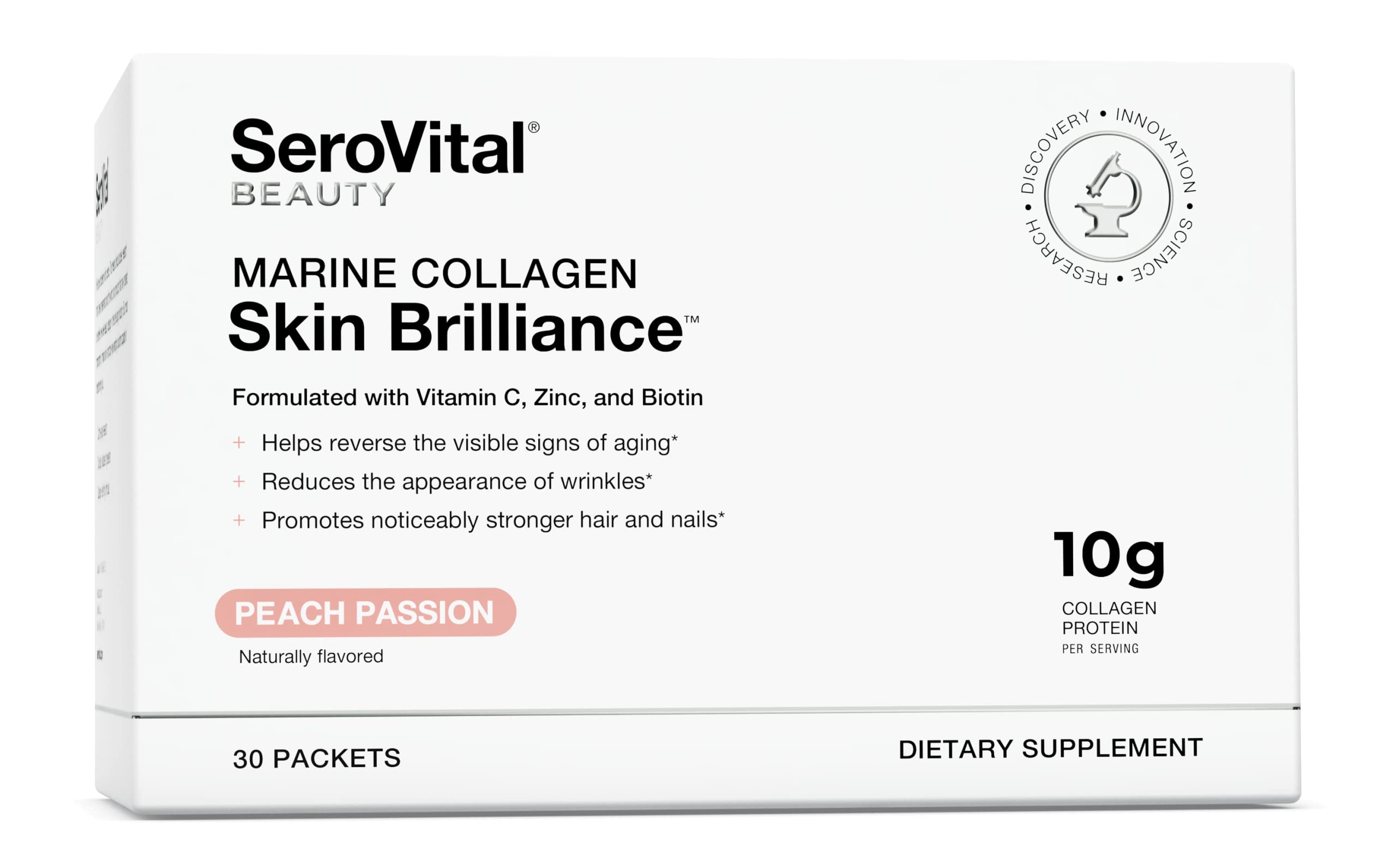 Serovital Skin Brilliance Marine Collagen – Hydrolyzed Marine Collagen Peptides
