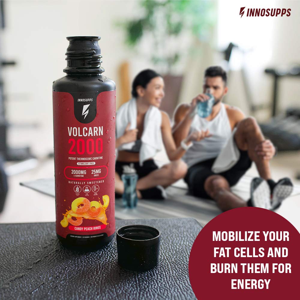 InnoSupps Volcarn 2000 - Advanced Fat Burning Liquid | L-Carnitine,GBEEC, Boost Energy InnoSupps