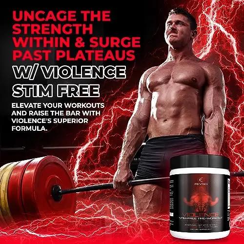 VIOLENCE Stim Free Pre Workout Powder by REVSCI, Precision Dosed Non Stim Preworkout Revolution Science