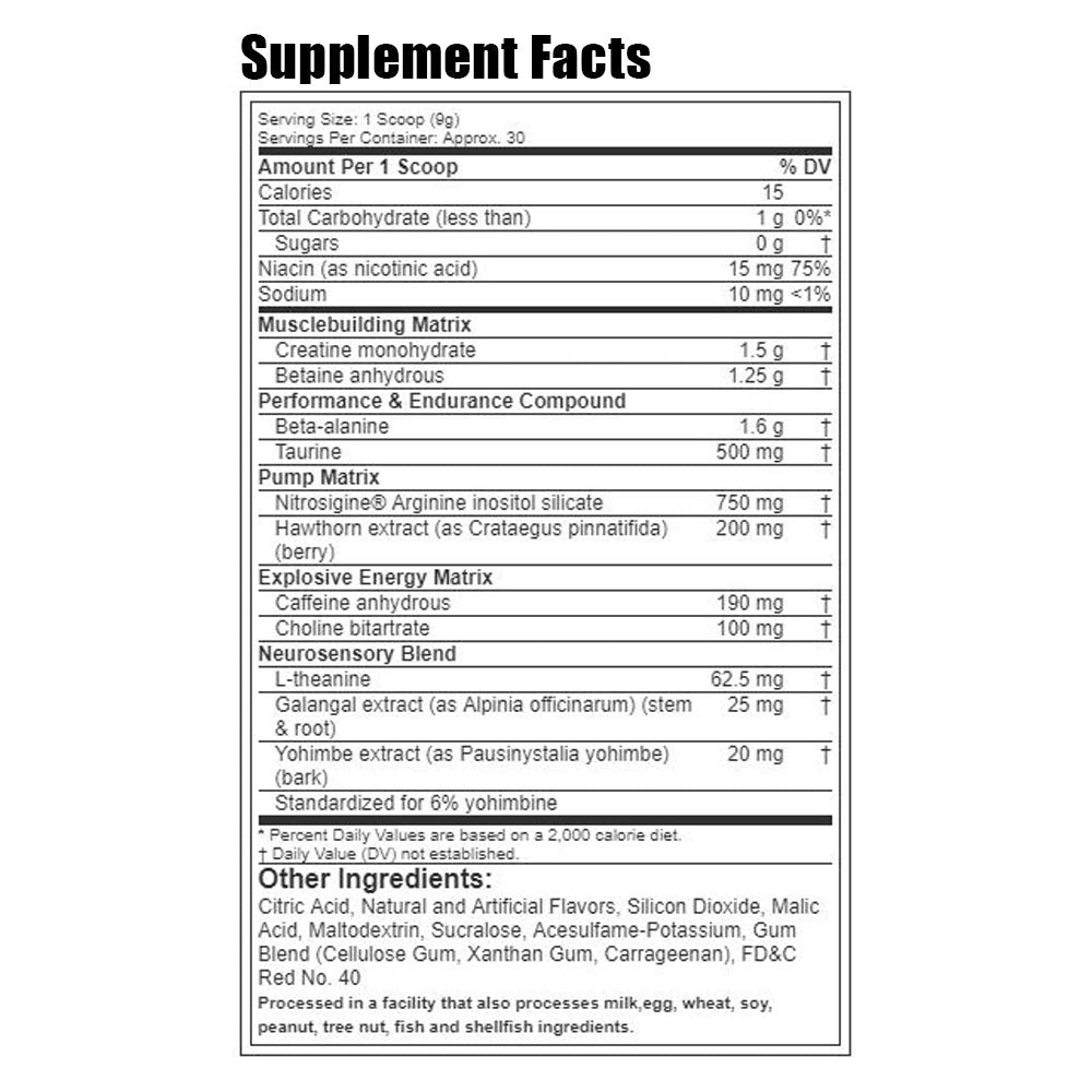 Pre Workout Powder | MuscleTech Vapor X5 for Men & Women, Energy Drink Mix Sports MuscleTech