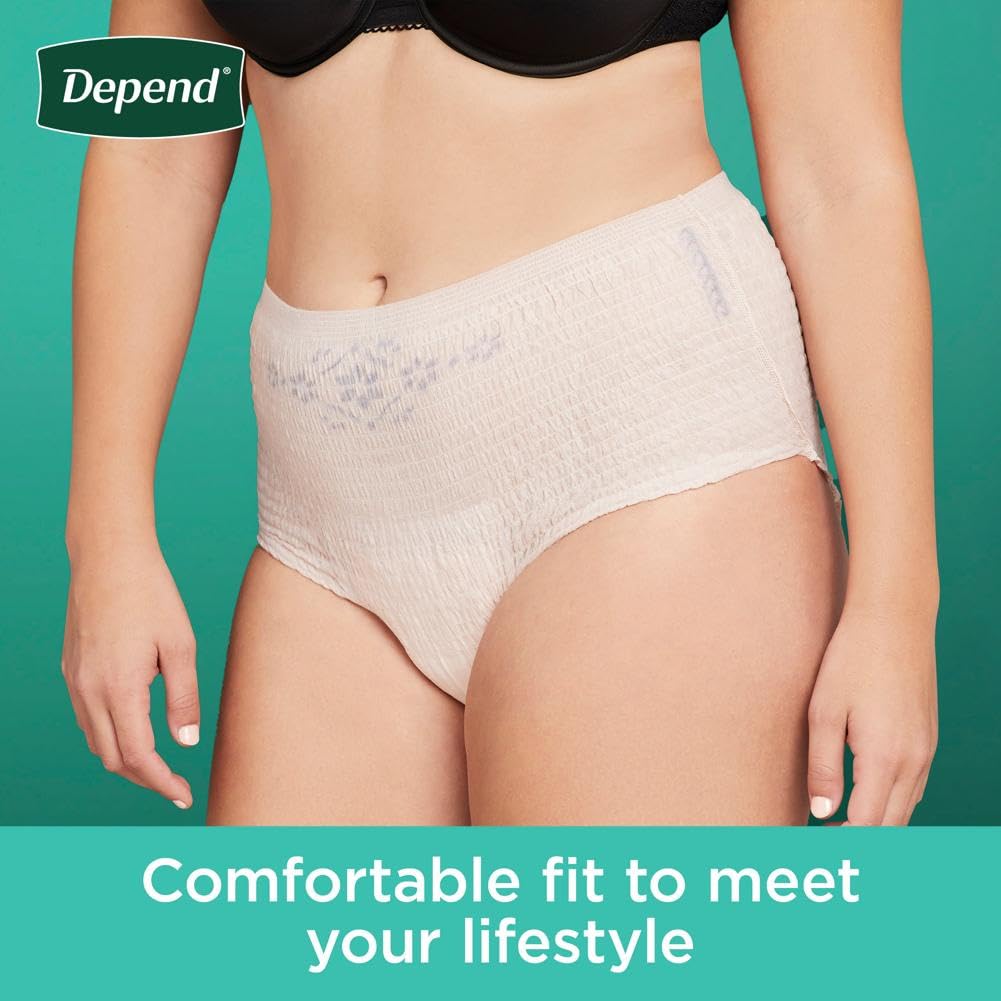 Depend Fresh Protection Adult Incontinence Underwear for Women Depend