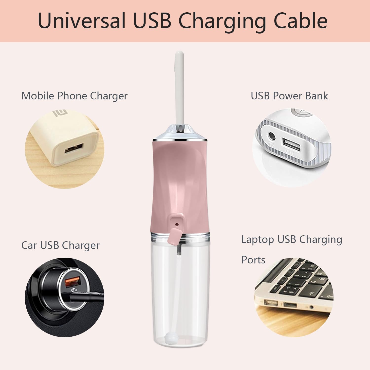 Electric Portable Bidet -Mobile Toilet Shower-Butt Shower Replacing Wet Wipes - for Travel GOMETRS