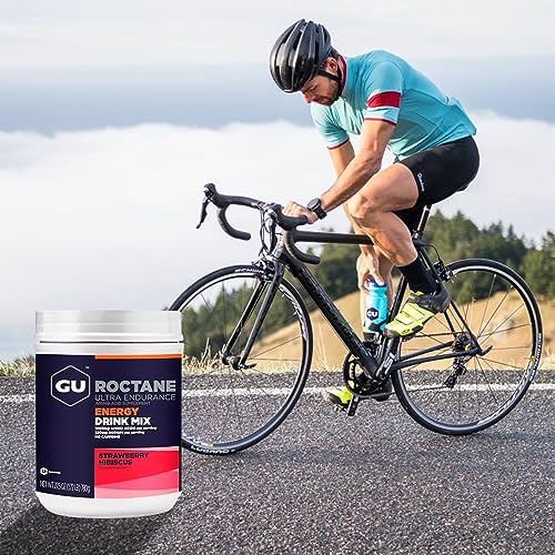Gu Energy Roctane Ultra Endurance Energy Drink Mix, Strawberry Hibiscus