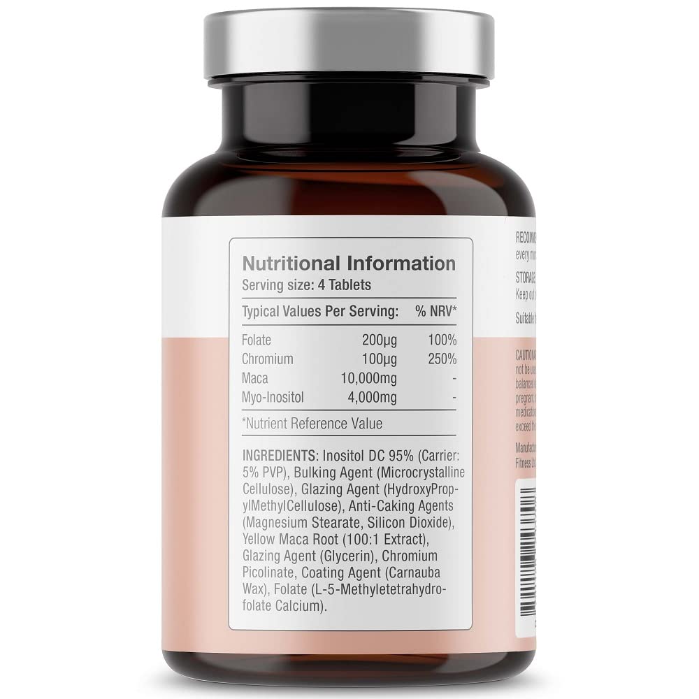 Free Soul Myo-Inositol Ultra Supplement with 4,000mg Myo-Inositol, 200ug Folate, 100ug Free Soul
