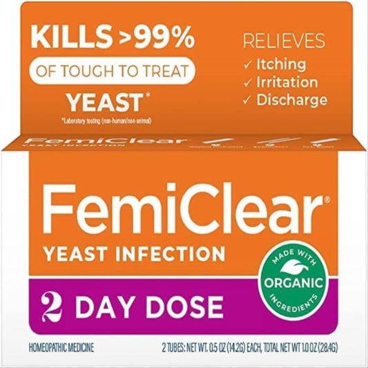 FemiClear 2-Day Dose Yeast Infection and Itch Control Ointment, for Moderate to Intense Symptoms